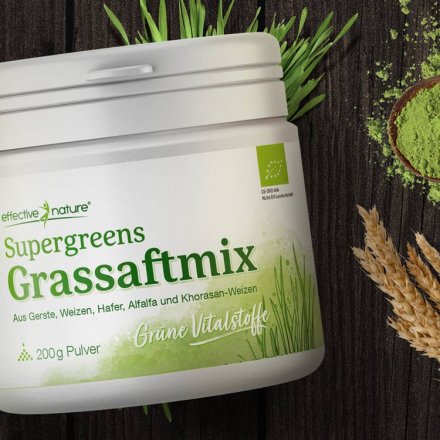 Supergreens barley grass juice mix