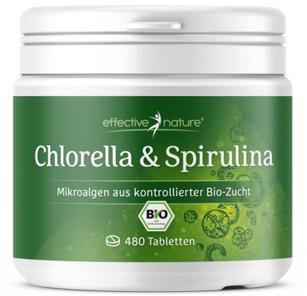 Chlorella & Spirulina - der Bio-Mikroalgenmix