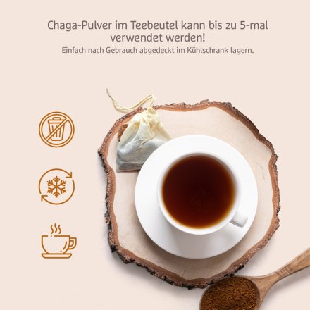 Chaga Pilzpulver - Bio - 100g