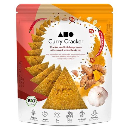 AHO Curry Cracker - Bio - 100g
