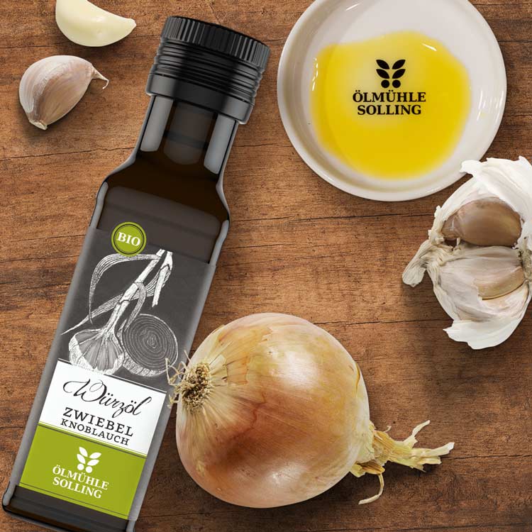 Zwiebel-Knoblauch Würzöl