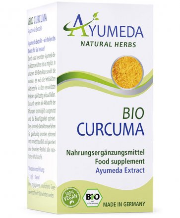 Konzentrierter Bio-Curcuma-Extrakt in Kapseln