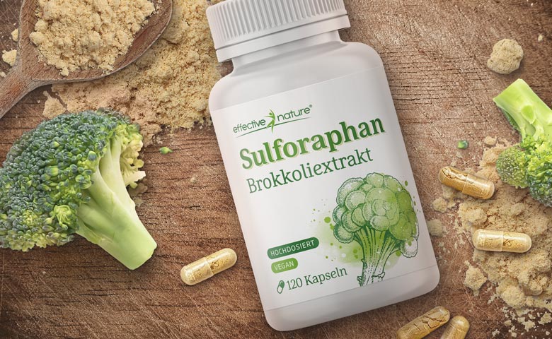Sulforaphan von effective nature Produktbild Sulforaphan mit Brokkoli