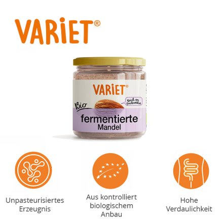 Fermentiertes Mandelmus - Variet - Bio - 300g