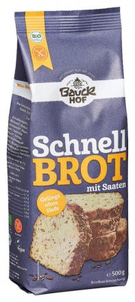 Schnellbrot, glutenfrei - Bio - Bauck Hof - 500g