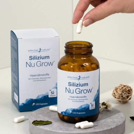 Silizium Nu Grow Kapseln - beste Nährstoffe für Ihr Haar