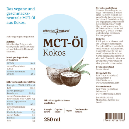 MCT-Öl aus Kokos