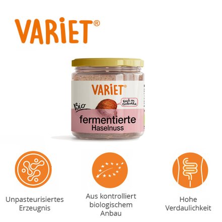 Fermentiertes Haselnussmus - Variet - Bio - 300g