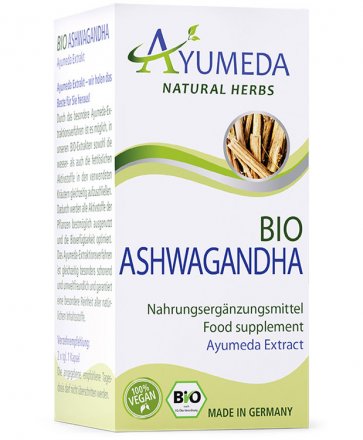 Konzentrierter Bio-Ashwagandha-Extrakt in Kapseln