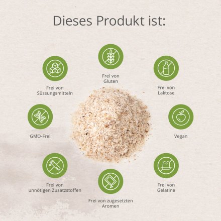 Combi Flora Flohsamenschalen Pulver - Bio - 300g