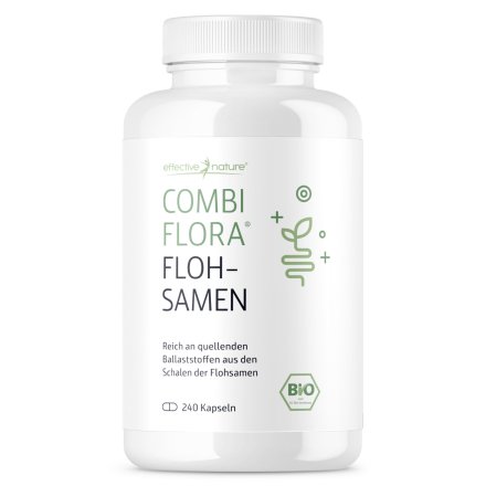 Combi Flora Flohsamenschalen Kapseln - Bio - 240 Stk.