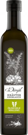 Kräuter-Knoblauch Würzöl mit heimischen Kräutern