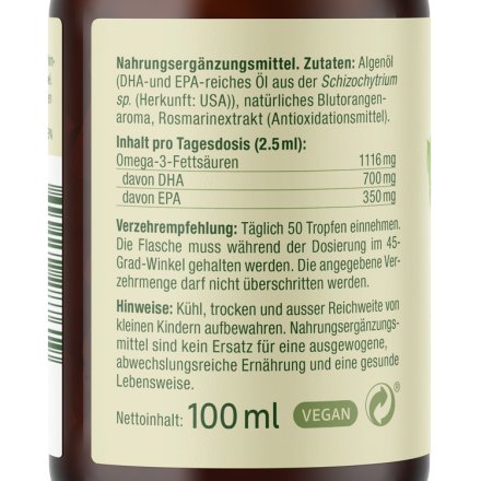 Omega-3 EPA & DHA from algae oil