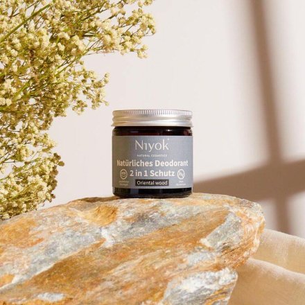 2 in 1 Deodorant Creme Anti-Transpirant Oriental wood - Niyok - 40ml