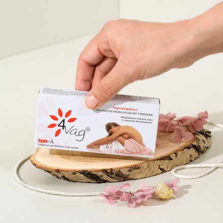 Vaginalzäpfchen 4Vag zur nachhaltigen Pflege