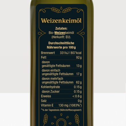 Weizenkeimöl - Bio - 100ml