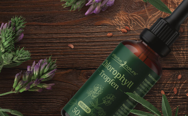 Chlorophyll-Tropfen von effective nature Chlorophyll-Tropfen von effective nature