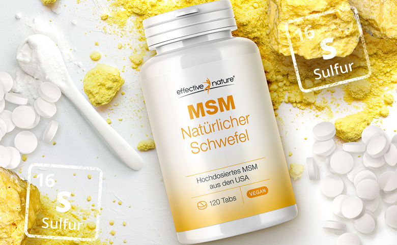 MSM Tabletten Produkt Header