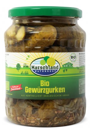 Gewürzgurken - Marschland Naturkost - Bio - 670g