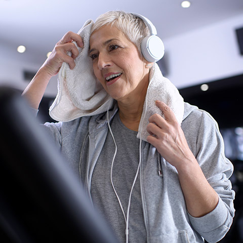 Woman doing sports