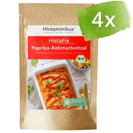 HistaFix Paprika Rahmschnitzel - 4er Pack - Bio - 4 Beutel à 29g