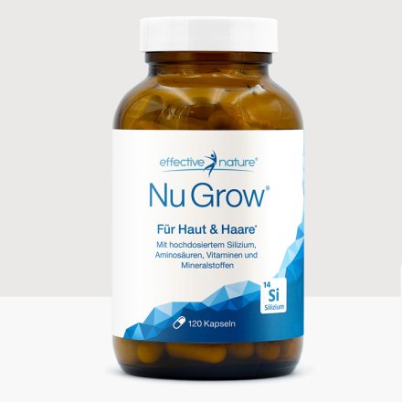 Silizium Nu Grow Kapseln - beste Nährstoffe für Ihr Haar