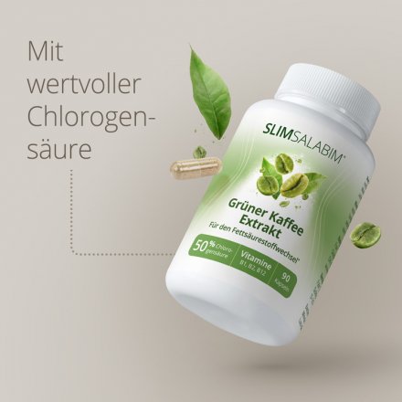 Grüner Kaffeebohnen Extrakt Kapseln Slimsalabim – 90 Stk.