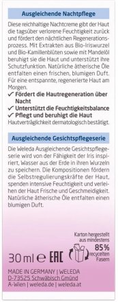 Ausgleichende Nachtpflege mit Calendula und Kamille