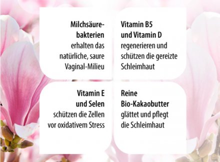Vaginalzäpfchen 4Vag zur nachhaltigen Pflege