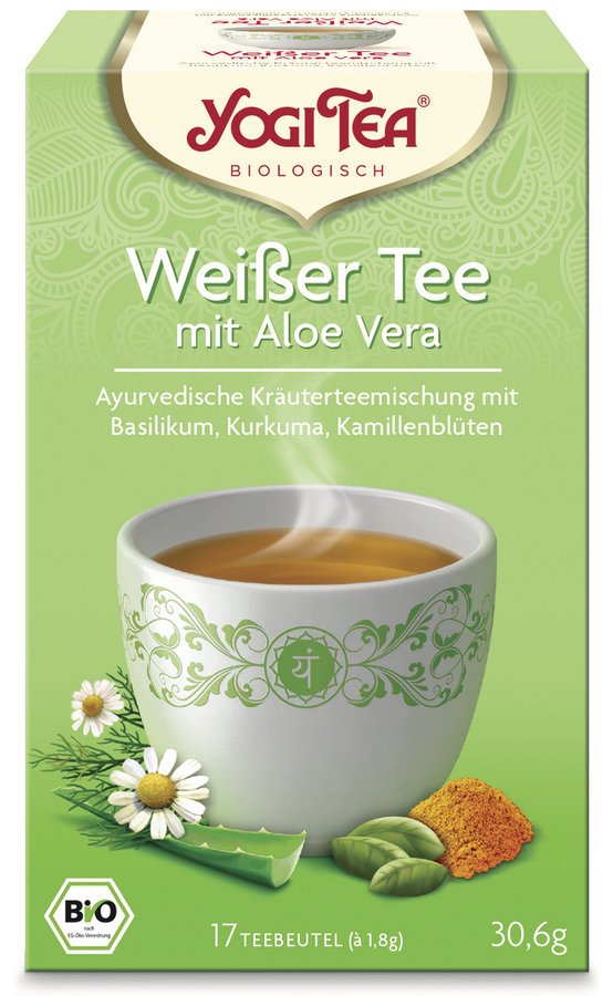 Weisser Tee mit Aloe Vera