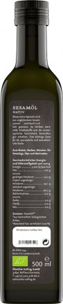 Natives Sesamöl in Bio-Qualität