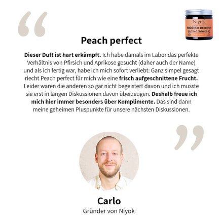 2 in 1 Deodorant Creme Anti-Transpirant Peach perfect - Niyok - 40ml