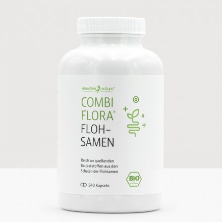 Psyllium husk capsules Combi Flora - Organic - 240 pcs. - 132g