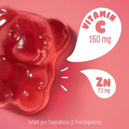 Fruchtgummis mit Vitamin C & Zink
