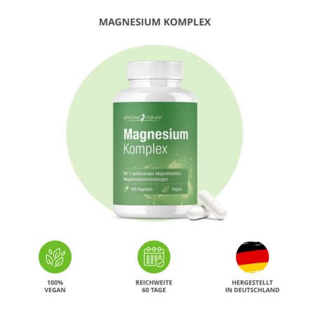 Magnesiumkomplex Kapseln - 180 Stk. - 179g