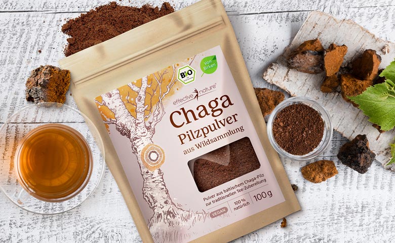 Chaga Pilzpulver von effective nature