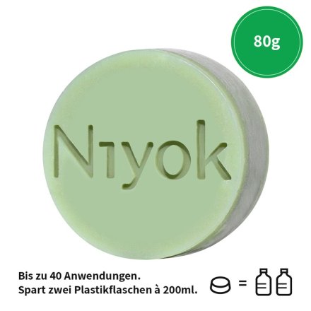 3 in 1 feste Dusche / Körper + Haare + Gesicht - Niyok - 80g