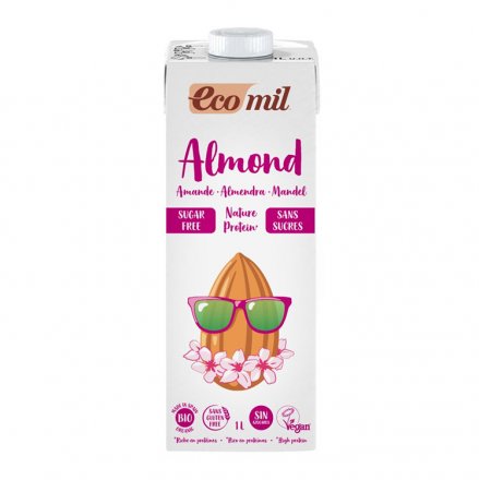 Mandel Drink Nature Protein zuckerfrei - EcoMil - Bio - 1000ml