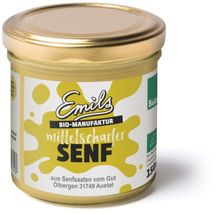Mittelscharfer Senf - Bio - 150ml - Emils