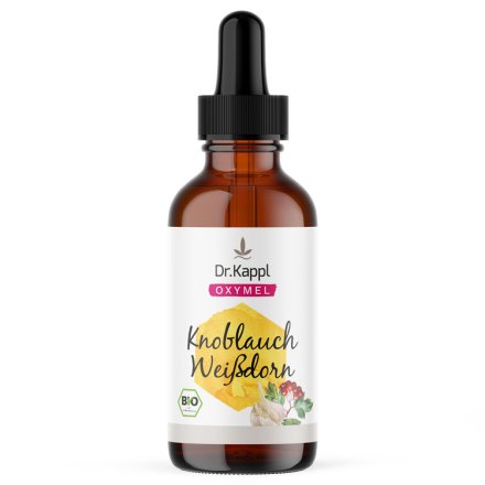Oxymel Knoblauch Weissdorn Tropfen - Bio - 58g