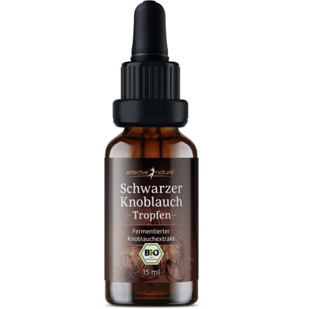 Schwarzer Knoblauch Extrakt Tropfen - Bio - 15ml