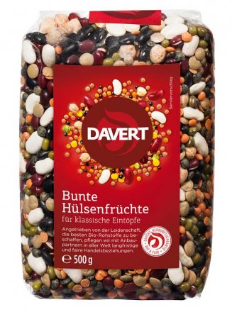 Bunte Hülsenfrüchte - Davert - Bio - 500g