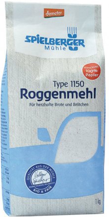 Roggenmehl Type 1150 demeter - Spielberger - Bio - 1000g