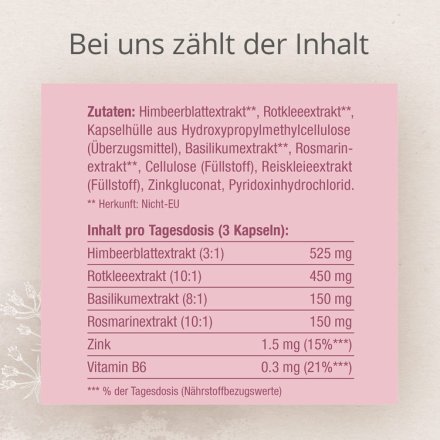 Zyklus Balance® 1 mit Himbeerblattextrakt