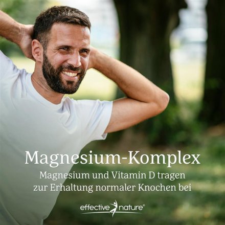 Magnesiumkomplex mit Vitamin D3 & K2 Kapseln - 90 Stk. - 52g