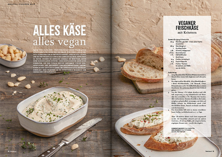 Rezept veganer Frischkäse Foodscout Ausgabe 14