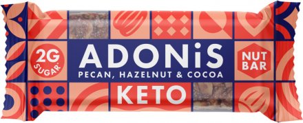Adonis Low Sugar Riegel Pekannuss, Goji Beere, Kakao - 33.7g