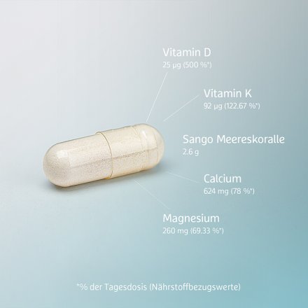 Sango coral with vitamin D3 and K2