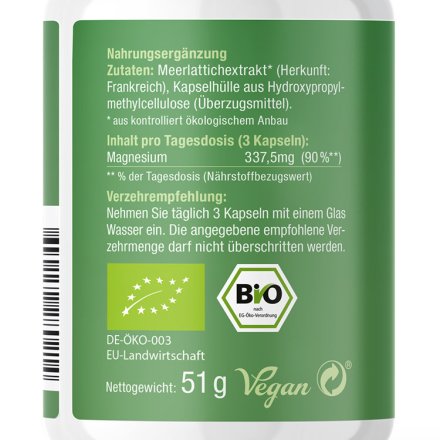 Bio-Magnesium Kapseln - 90 Stk.