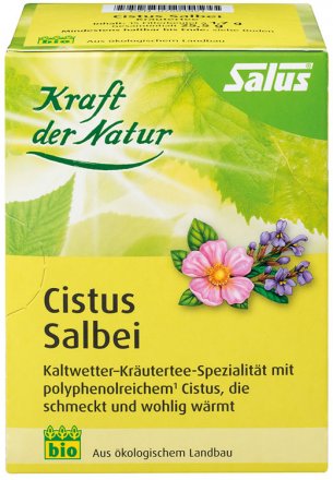 Bio-Kräuterteemischung mit Cistus und Salbei